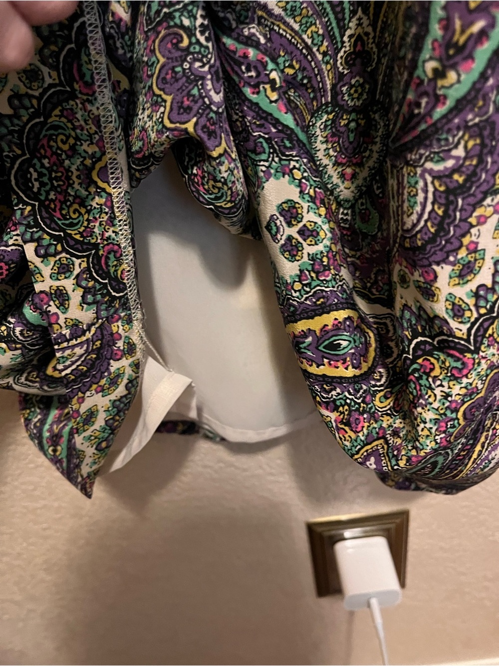 J Crew Silk Paisley Spaghetti-Strap Midi Dress in Multi-Color - Picture 8 of 8
